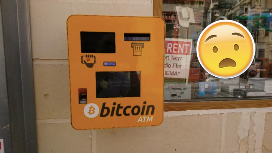 Malta'da bir Bicoin ATM'si