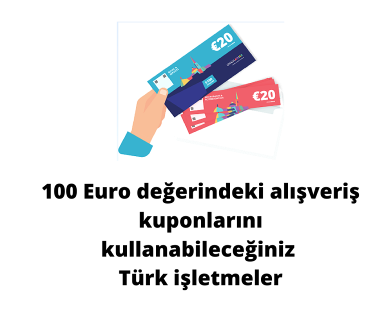 100 Euro değerindeki alışveriş kuponlarını kullanabileceğiniz Türk işletmeler