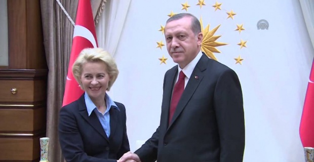Cumhurbaşkanı Erdoğan ile AB Komisyonu Başkanı Ursula von der Leyen görüşmesinde vize serbestisi çağrısı