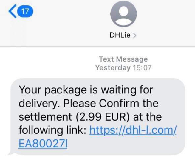 Sahte DHL mesajıyla dolandırılmaya ramak kala