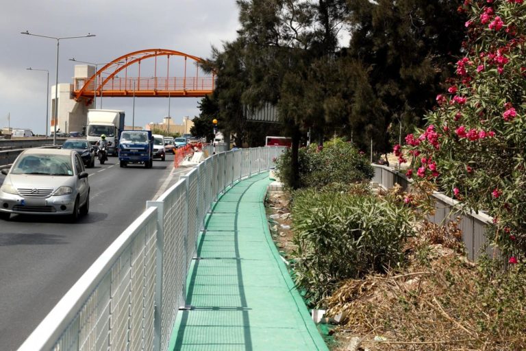 Marsa-Ħamrun yaya köprüsüne çıkan yeni yaya yolu tamamlandı