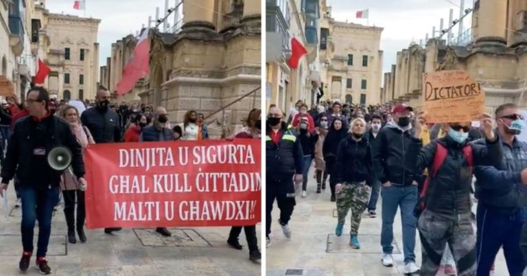 Maske protestosuna, maskesiz katılanlara para cezası