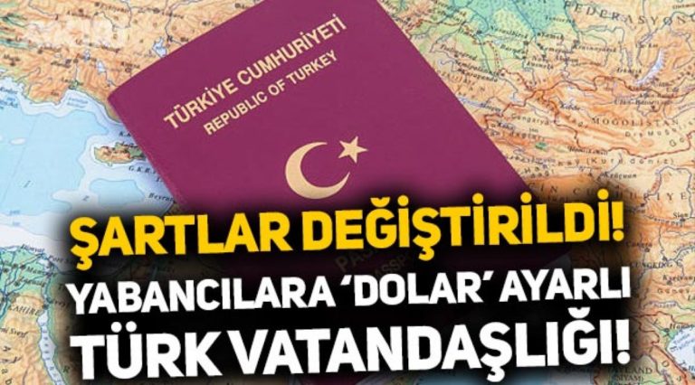 Türk vatandaşlığı için istenen yatırım döviz cinsi belirlenecek