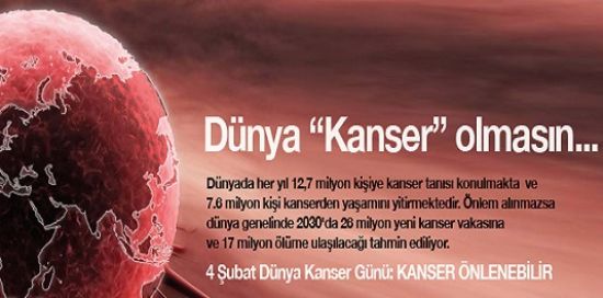 Farkındayız, 4 Şubat Dünya Kanser Günü!