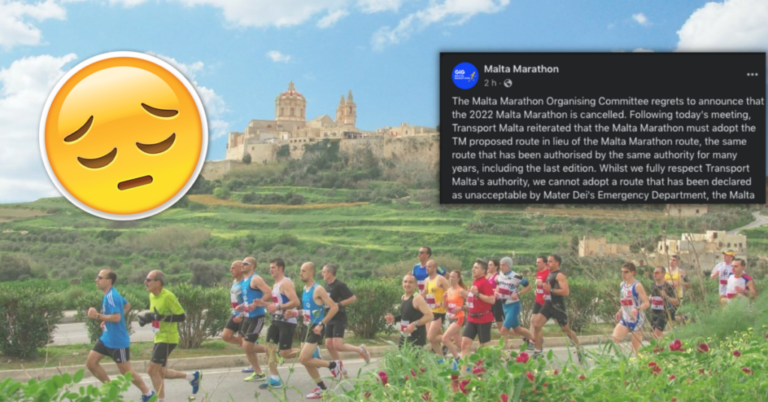 Malta Maratonu, yetkili makamlar izin vermeyince iptal edildi