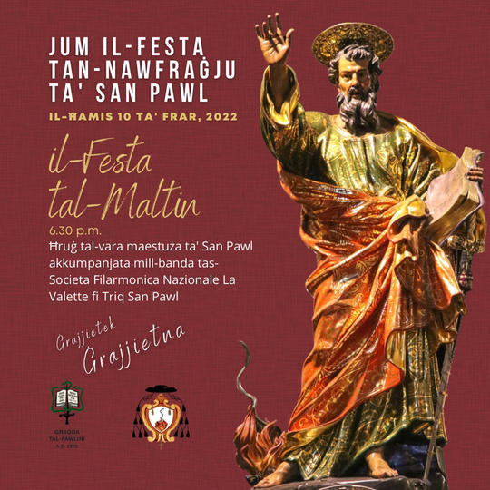 Yılın ilk bayramı St Paul’u anma kutlamaları yarın