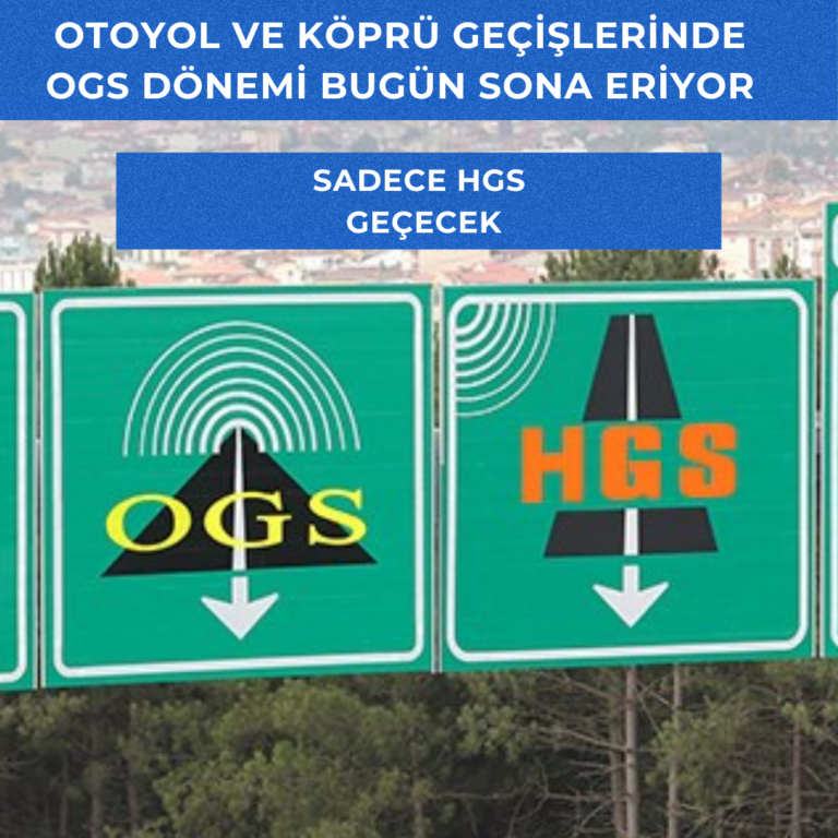 Otoyol ve köprü geçişinde OGS dönemi bugün sona eriyor