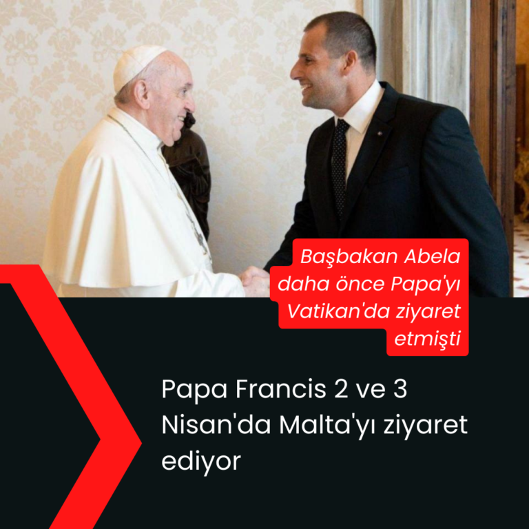 Papa Francis bu hafta sonu Malta’ya geliyor