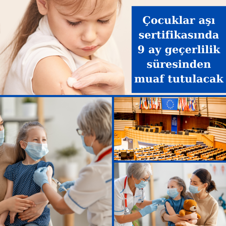 Çocuklar aşı sertifikası geçerlilik süresinden muaf tutulacak!