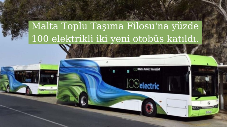 Toplu taşımaya iki elektrikli otobüs katıldı