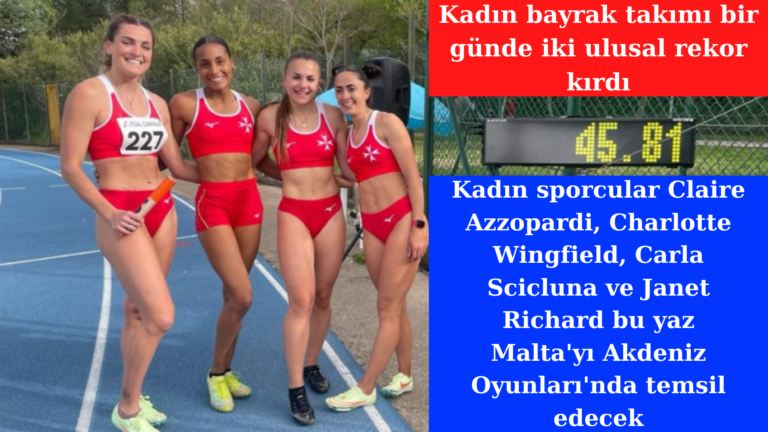 Kadın bayrak takımından bir günde iki rekor derece