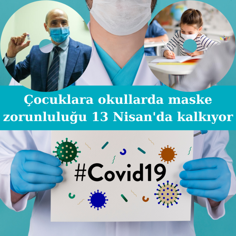 Çocuklara okullarda maske zorunluluğu 13 Nisan’da kalkacak