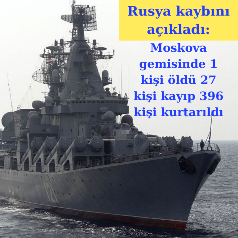 Moskova gemisinde bir kişi öldü 27 kişi kayıp!