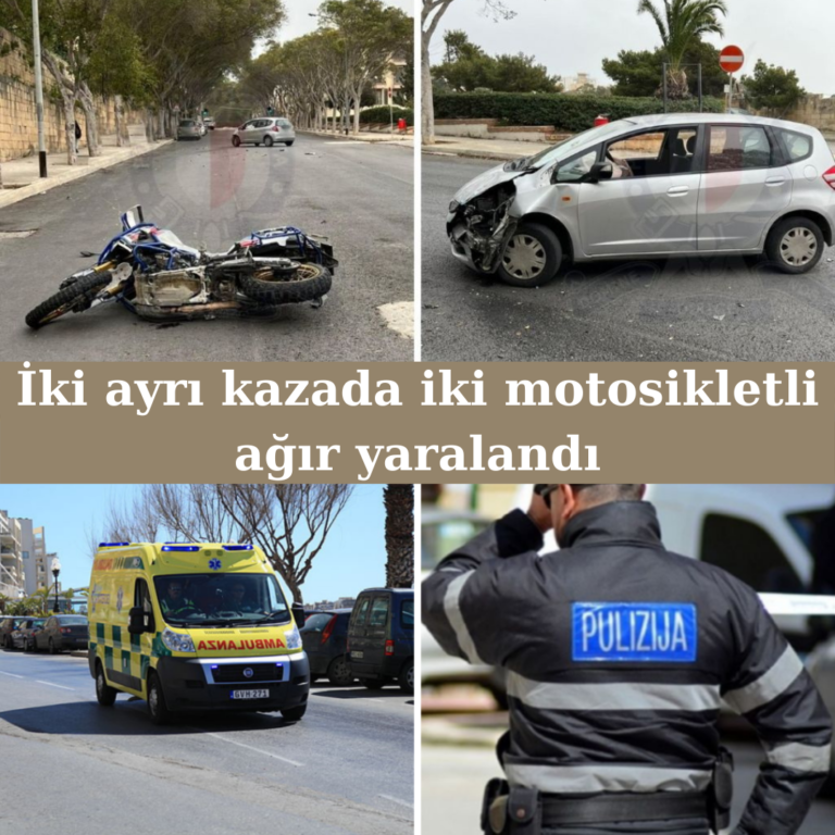 İki ayrı kazada iki motosikletli ağır yaralandı