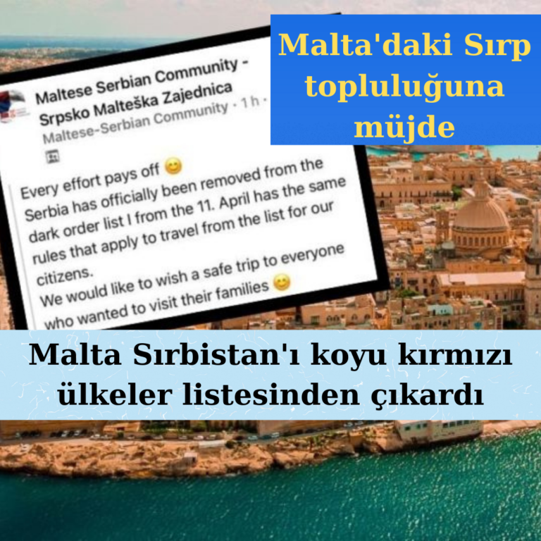 Sırbistan koyu kırmızı listeden çıkarıldı