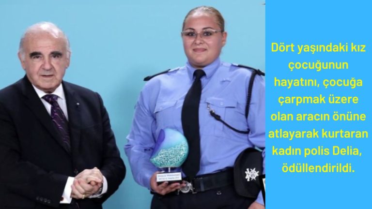Dört yaşındaki çocuğu kurtaran kahraman kadın polise ödül