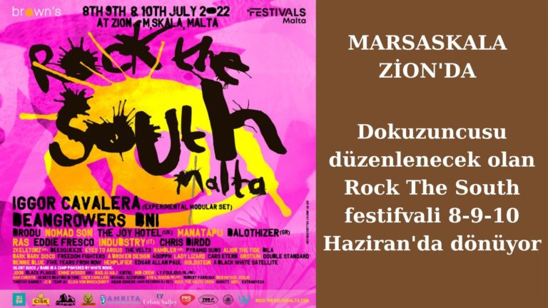 Rock The South Festivali Zion’da 8 Haziran’da başlıyor
