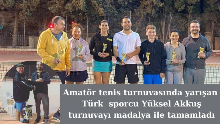 Türk sporcu amatör tenis turnuvasını madalya ile tamamladı