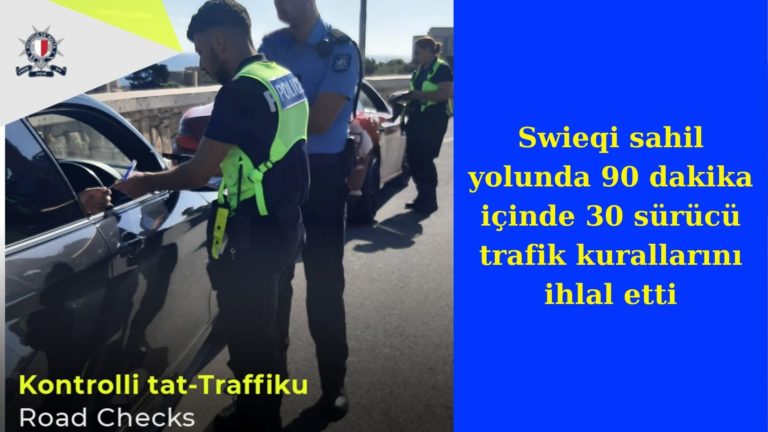 Sadece 90 dakikada 30 trafik ihlali yapıldı