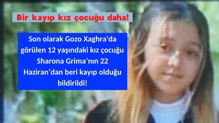 Gozo’da 12 yaşındaki kız çocuğu dört gündür kayıp!