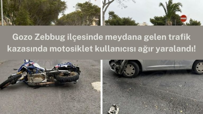 Zebbug’da trafik kazasında motosikletli ağır yaralandı