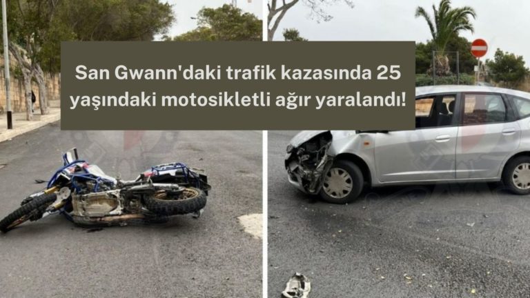 Trafik kazasında motosikletli ağır yaralandı