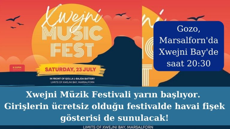 İlk kez düzenlenen Xwejni Müzik Festivali yarın başlıyor