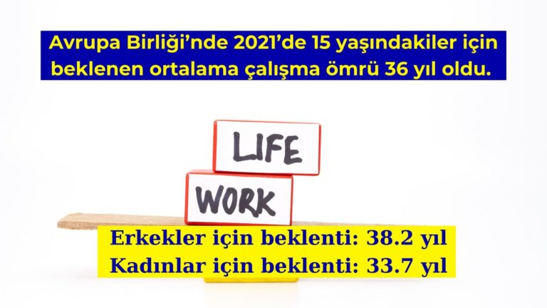 AB’de beklenen ortalama çalışma ömrü 36 yıla yükseldi