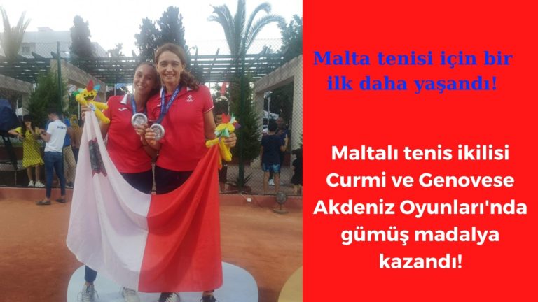 Maltalı tenis ikilisi Curmi ve Genovese gümüş madalya kazandı