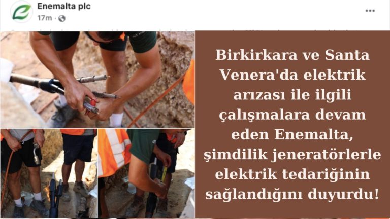 Birkirkara ve Santa Venera’da elektrik arızası sürüyor