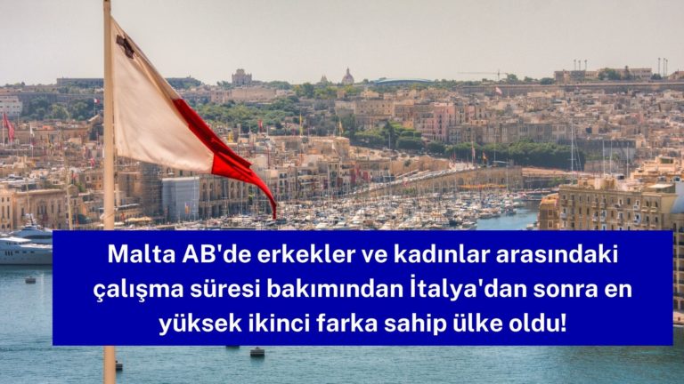 Malta’da erkekler kadınlardan 8.4 yıl daha fazla çalışıyor