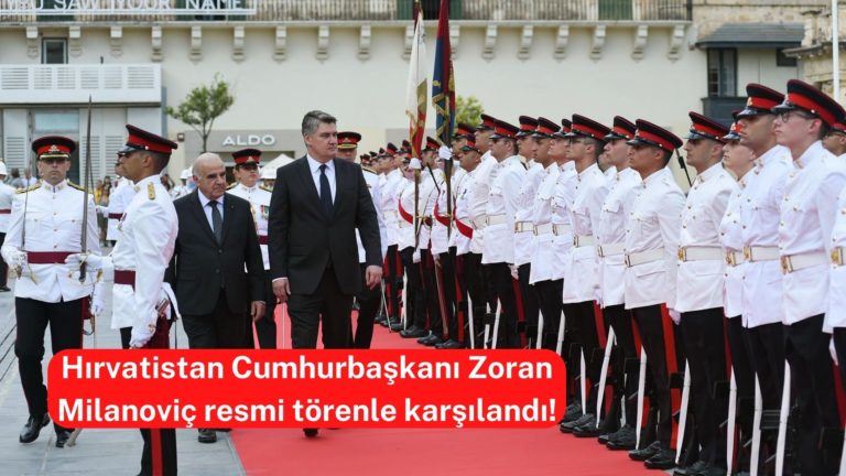 Hırvatistan Cumhurbaşkanı Milanoviç resmi törenle karşılandı!