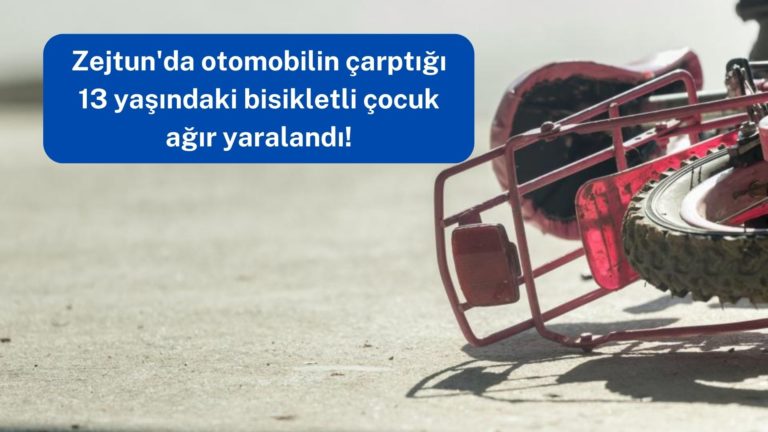 Otomobilin çarptığı bisikletli çocuk ağır yaralandı!