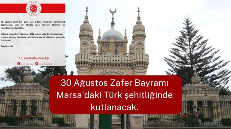 30 Ağustos Zafer Bayramı Türk şehitliğinde kutlanacak! 