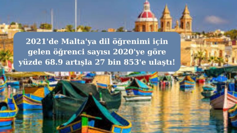 Malta’ya 2021’de Türkiye’den 823 öğrenci geldi! 