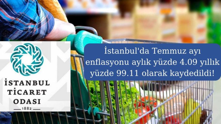 İstanbul’da aylık enlfasyon yüzde 4.09 oldu