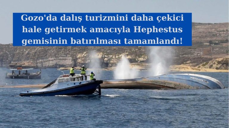 Hephesteus gemisi dalış turizmi için batırıldı!