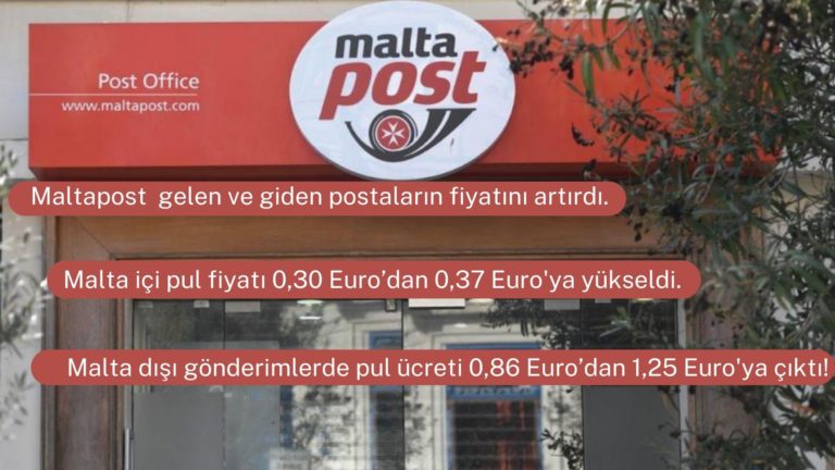 Malta’da posta ücretlerine zam yapıldı!