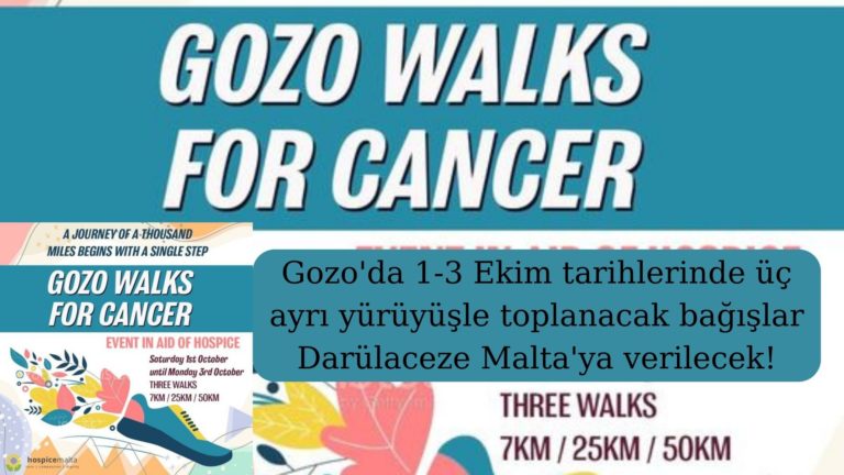 Bağış toplama yürüyüşü: “Gozo Kanser için Yürüyor!”