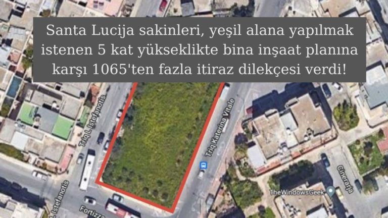 Santa Lucija’da beş kat inşaata karşı 1065 itiraz dilekçesi verildi!