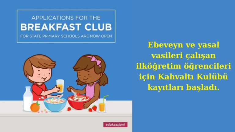 Öğrenciler için Kahvaltı Kulübü kayıtları başladı!