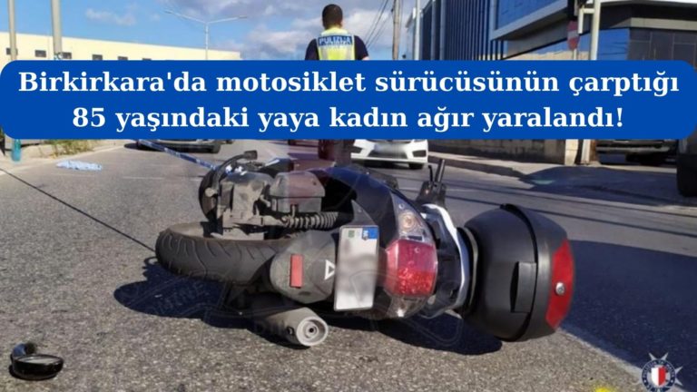 Motosikletlinin çarptığı 85 yaşındaki kadın ağır yaralandı