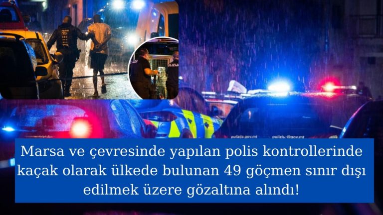 Marsa’da 49 düzensiz göçmen yakalandı!