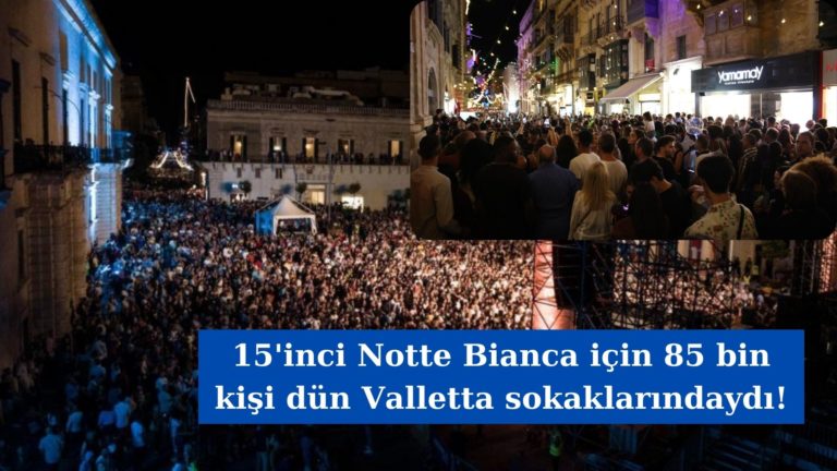 Notte Bianca, Valletta sokaklarında 85 bin kişi ile kutlandı!