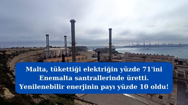Malta, elektriğinin yüzde 71’ini Enemalta santrallerinde üretti