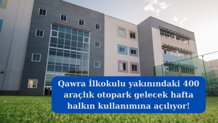 Qawra İlkokulu 400 araçlık otoparkı halkın kullanımına açılıyor!