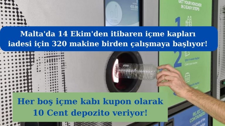 İçme kaplarının iadesi için 320 makine kullanıma hazır!