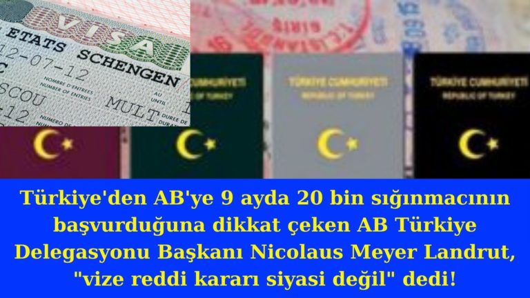 “Türk vatandaşlarına vize reddi siyasi bir karar değil!”