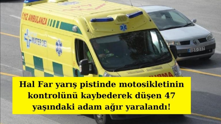 Hal Far yarış pistinde motosikletinden düşen sürücü ağır yaralandı!