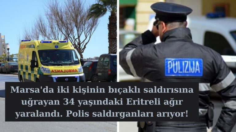 Marsa’da bıçaklı iki kişinin saldırısında adam ağır yaralandı!